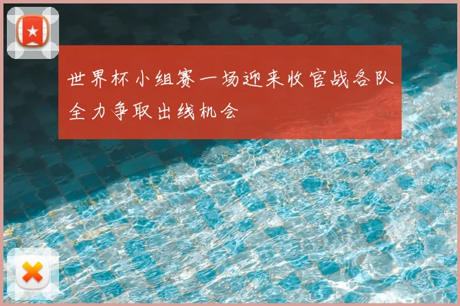 世界杯小组赛一场迎来收官战各队全力争取出线机会