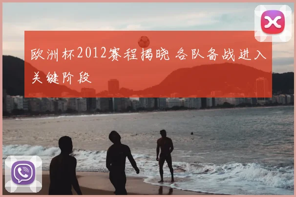 欧洲杯2012赛程揭晓 各队备战进入关键阶段